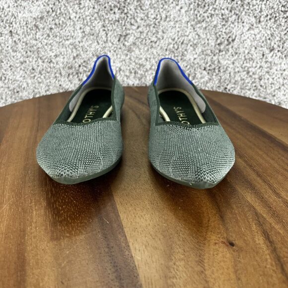 Rothy's The Loafer Women's Size 7 Safari Green Round Toe Flats Shoes Authentic - Picture 2 of 11